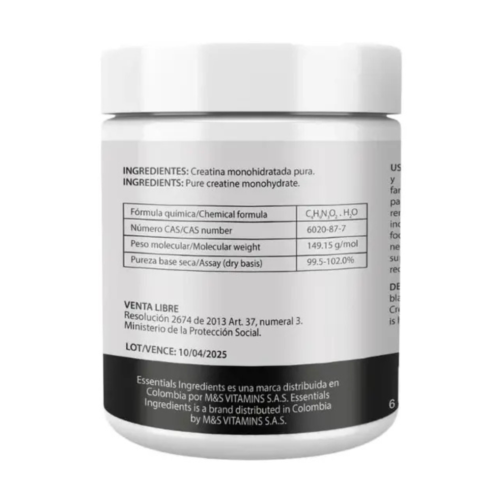 Creatina Monohidratada Essentials 300gr