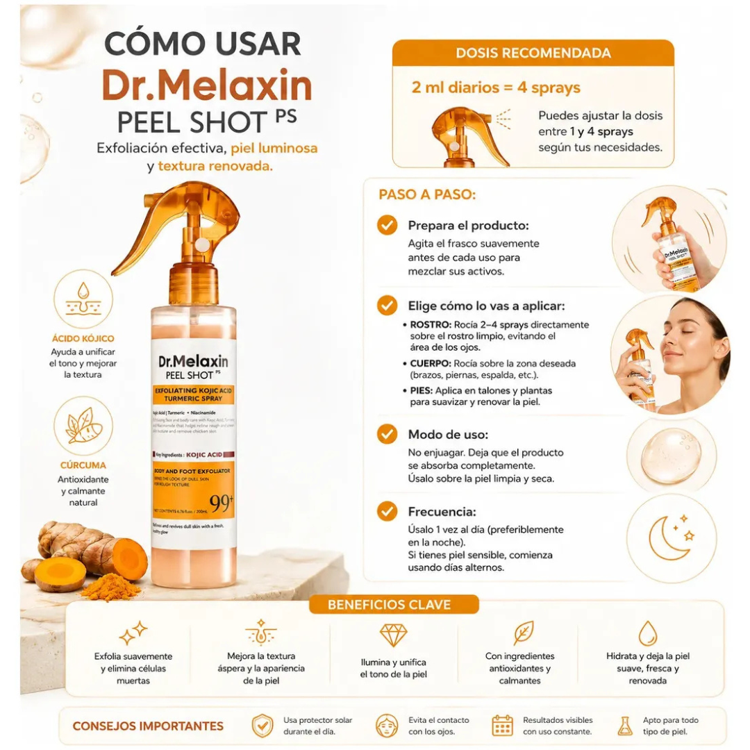 Dr. Melaxin Peel Shot™ Exfoliante Corpor